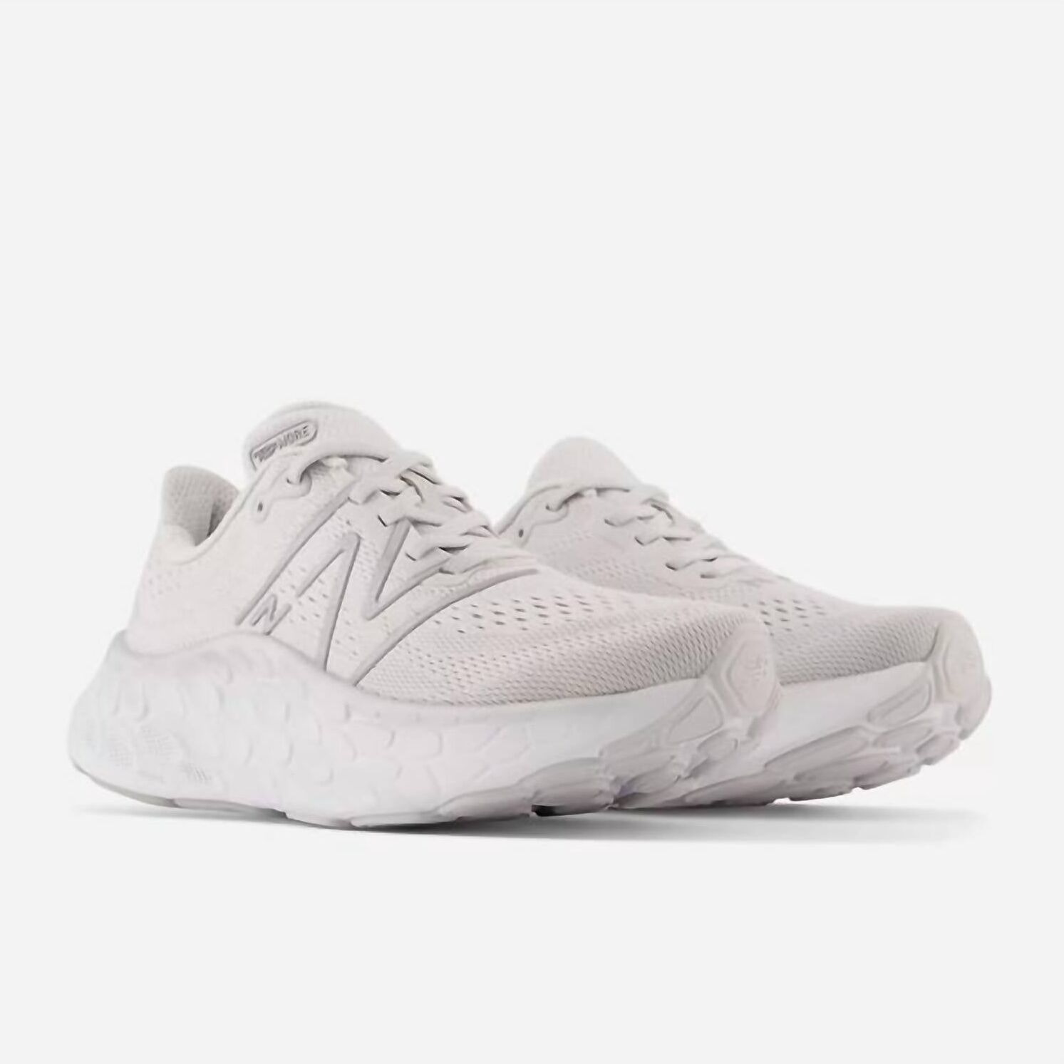 New Balance Women's Fresh Foam X More V4 Shoes Wide Width In Summer Fog/rain Cloud US 10.5 female