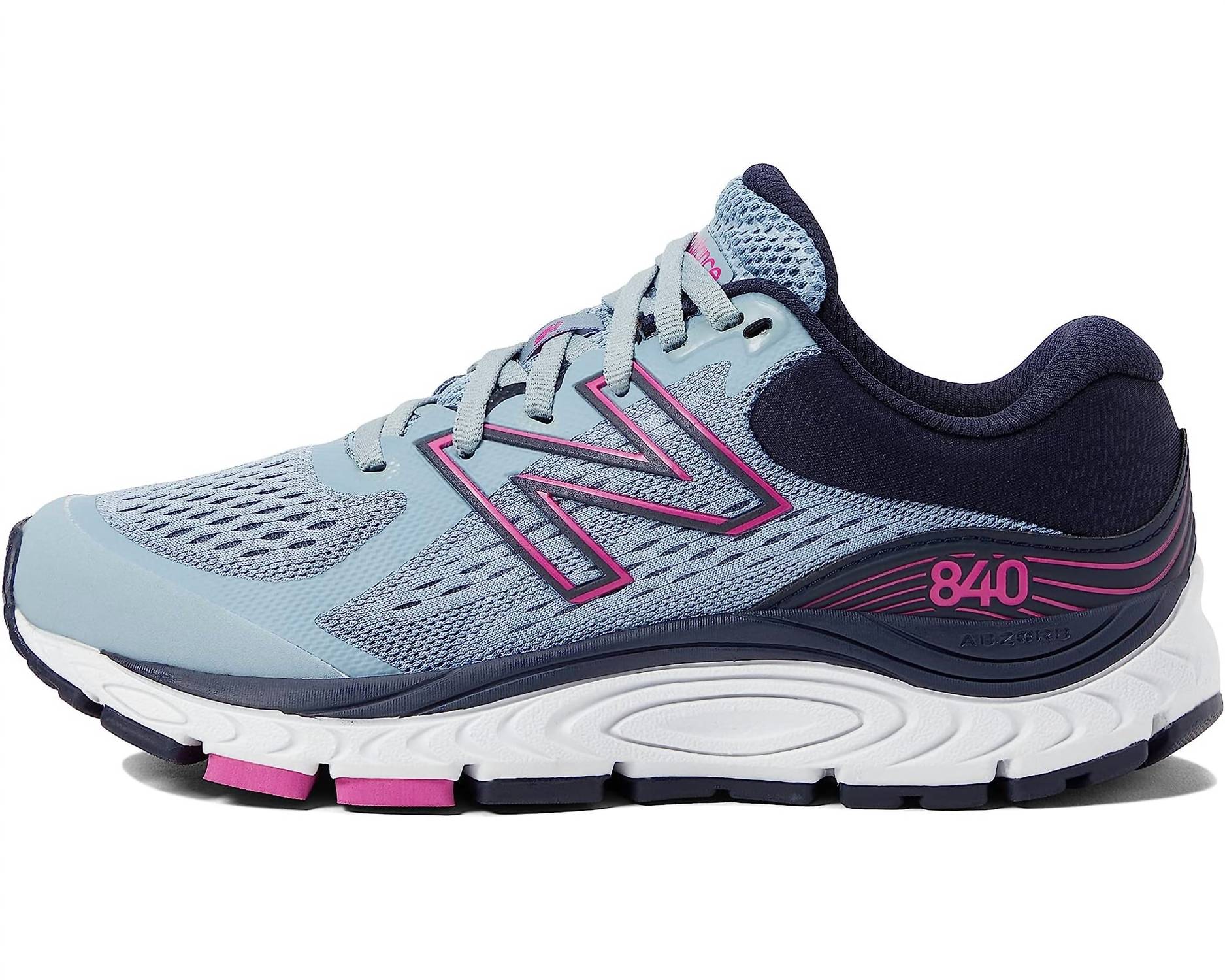New Balance Women's 840V5 Athletic Shoe In Cyclone/eclipse/magenta Pop US 11 female