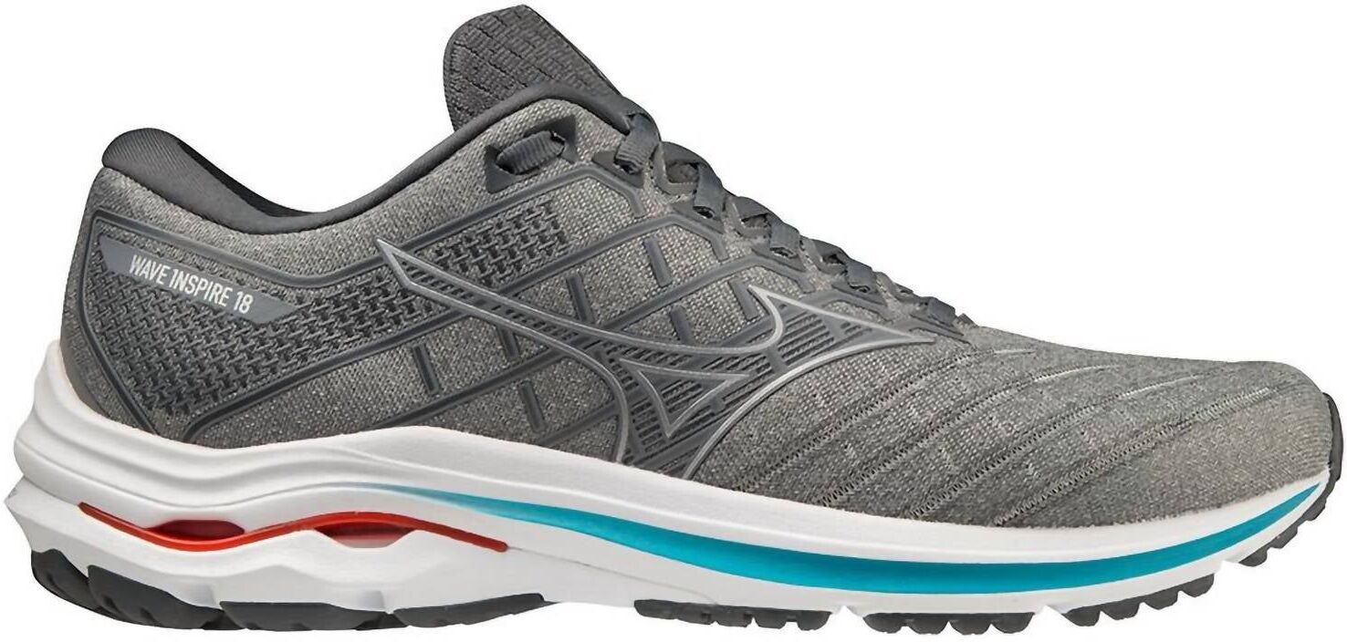 Mizuno Men's Wave Inspire 18 Running Shoes - 2E/wide Width In Ultimate Grey/silver US 11.5 male