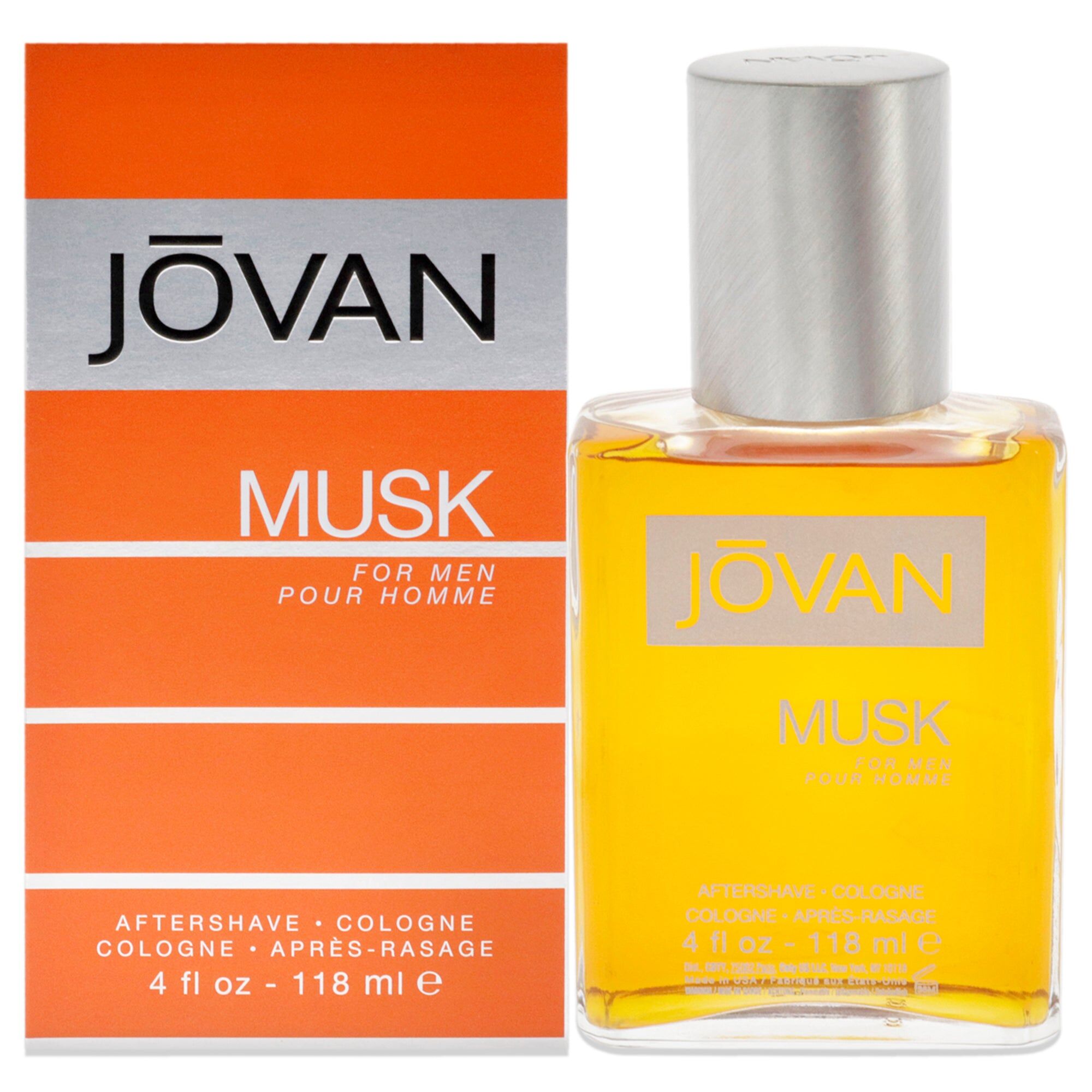 Jovan Musk by Jovan for Men - 4 oz After Shave Cologne Medium