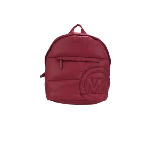 Michael Kors Rae Medium Quilted Nylon Fabric Backpack Bookbag Women's (Berry) - red