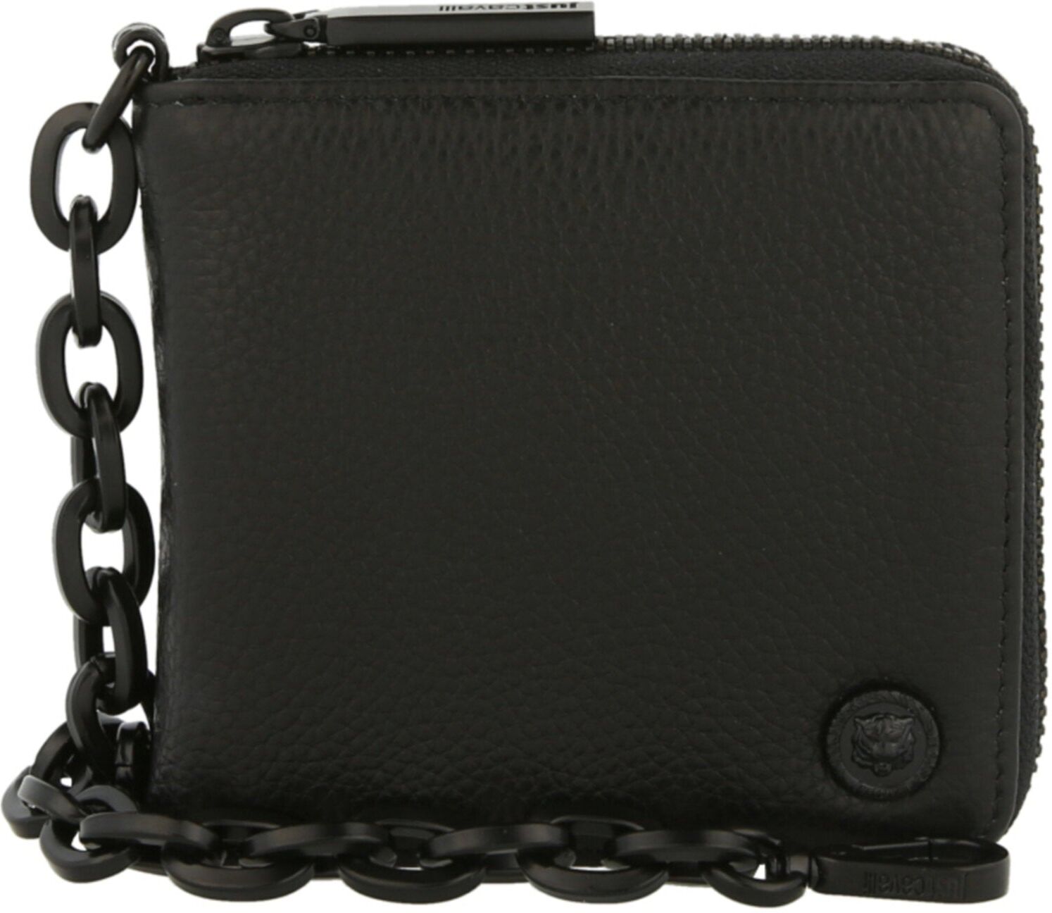 Just Cavalli Logo Plaque Wallet With Chain male