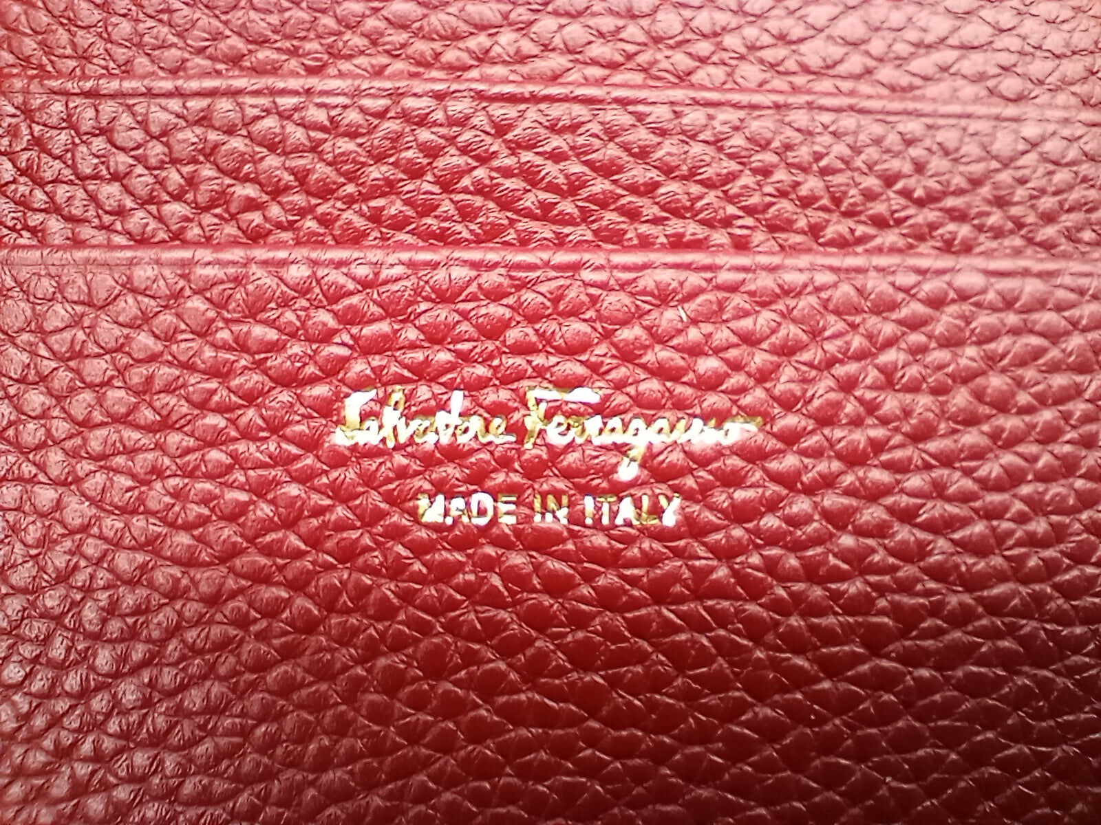 SALVATORE FERRAGAMO Gancini Women's 729007 Red Pouch Wallet female