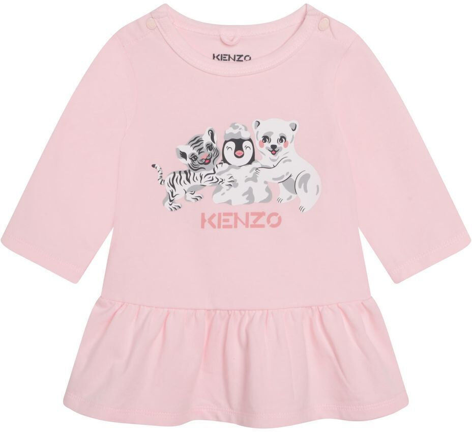 Kenzo Pink Cotton Dress US 2T male