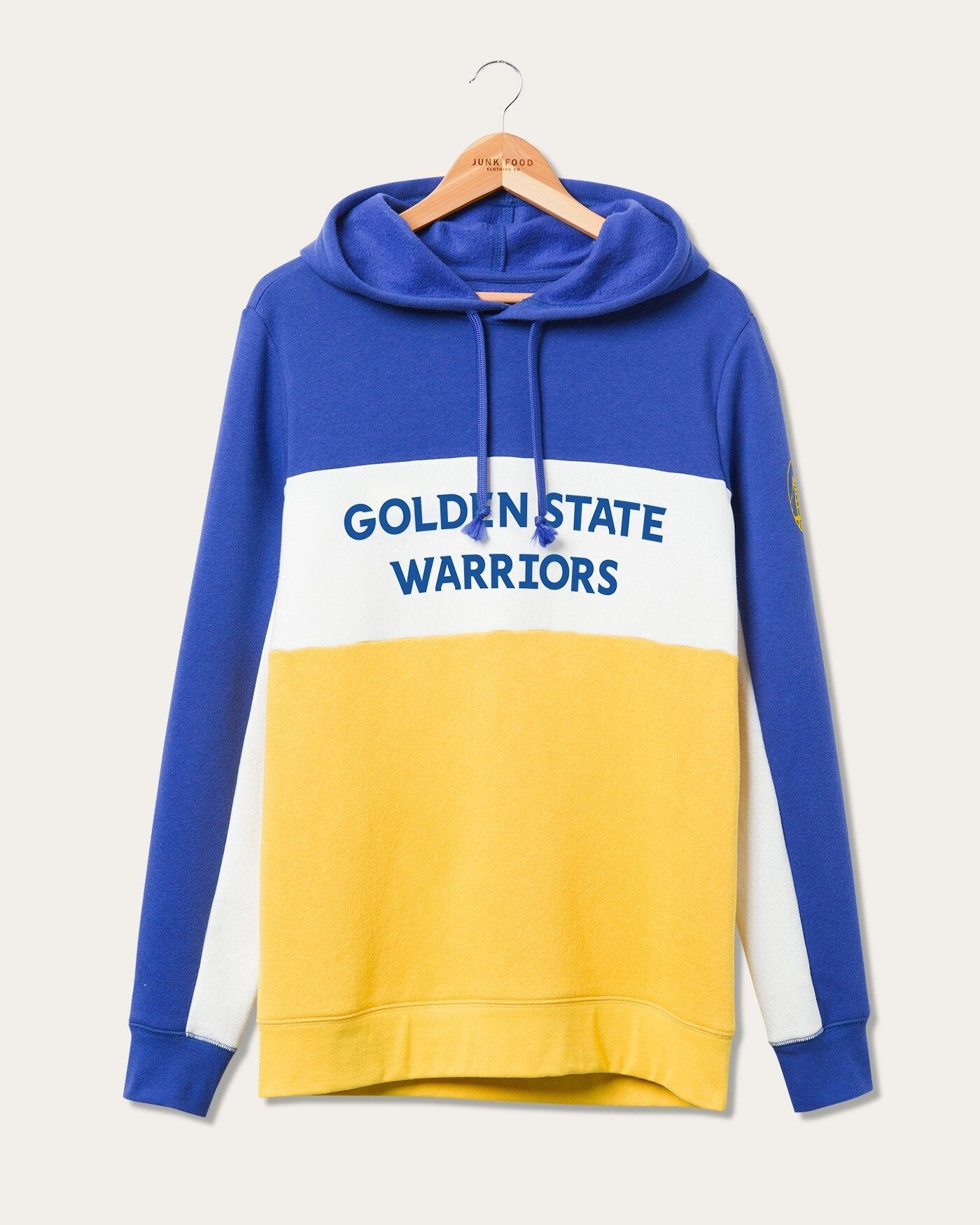 Junk Food Clothing NBA Golden State Warriors Colorblock Hoodie Small male
