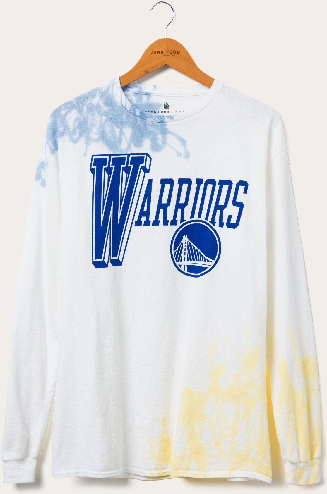 Junk Food Clothing NBA Golden State Warriors Tie Dye Flea Market Long Sleeve Tee XXXLarge male