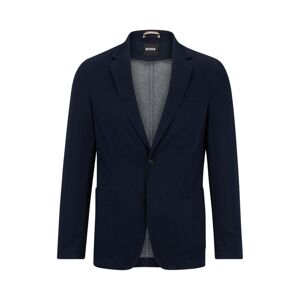 Boss Slim-fit jacket in a crease-resistant cotton blend - blue - Size: US 38 Regular