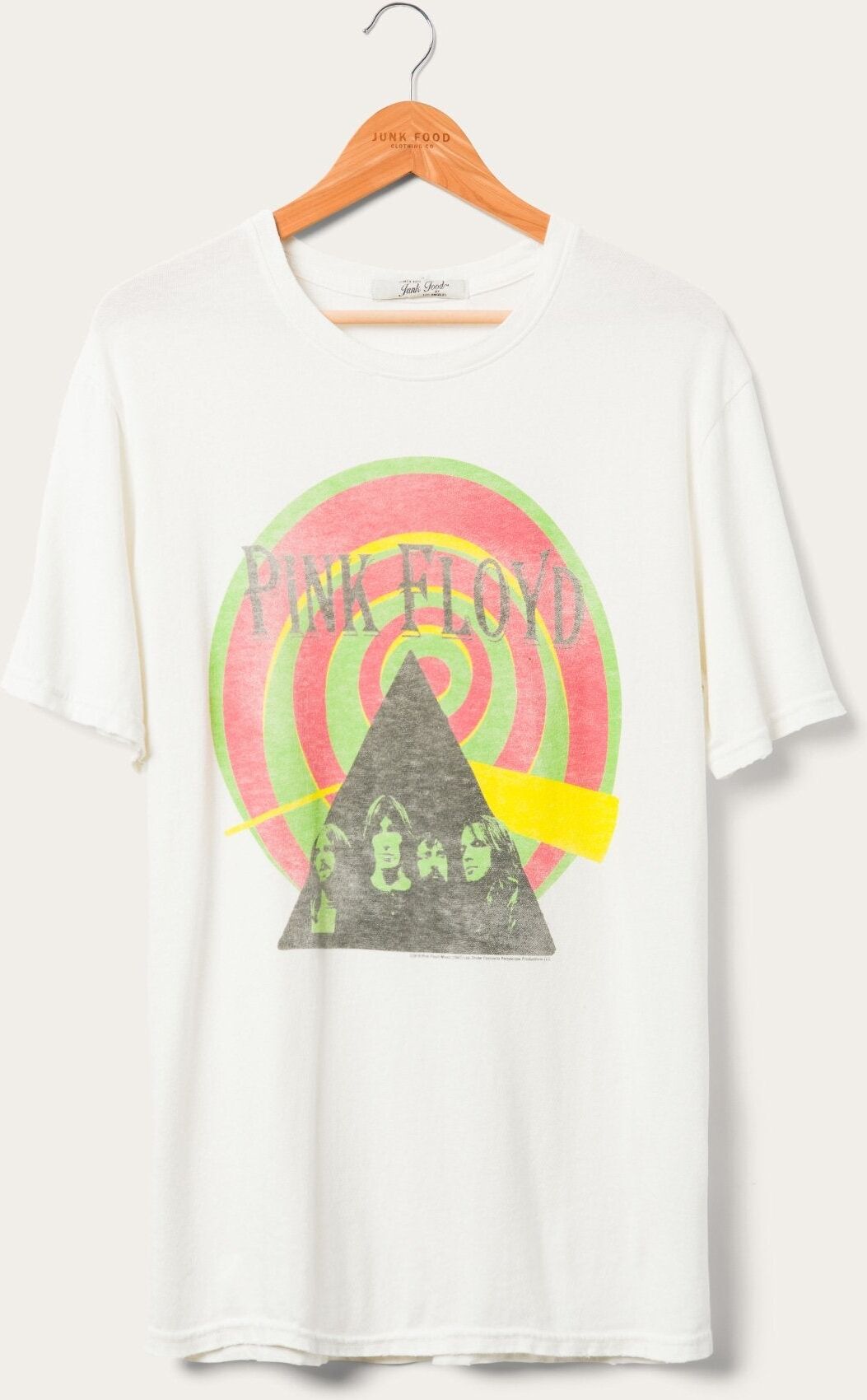 Junk Food Clothing Pink Floyd Spiral Vintage Tee XLarge male