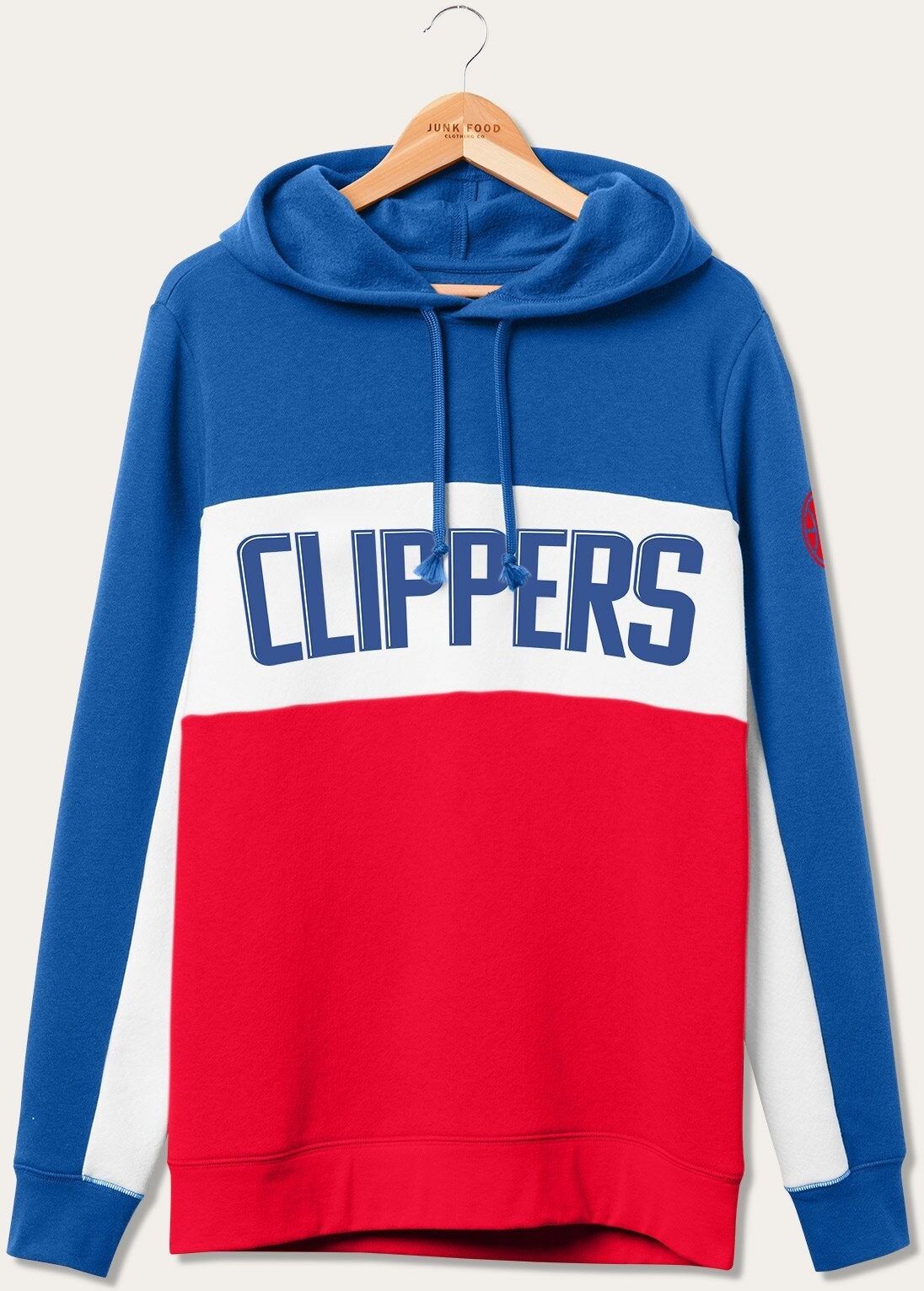 Junk Food Clothing NBA Los Angeles Clippers Colorblock Hoodie XLarge male