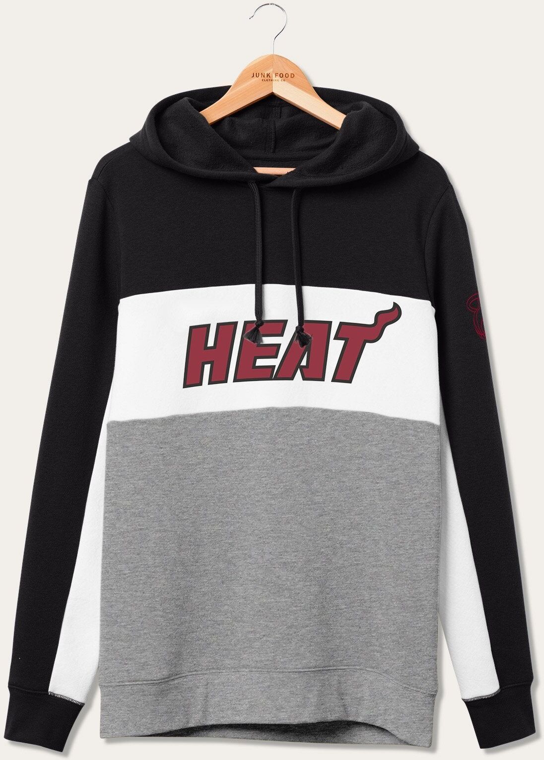 Junk Food Clothing NBA Miami Heat Colorblock Hoodie XLarge male