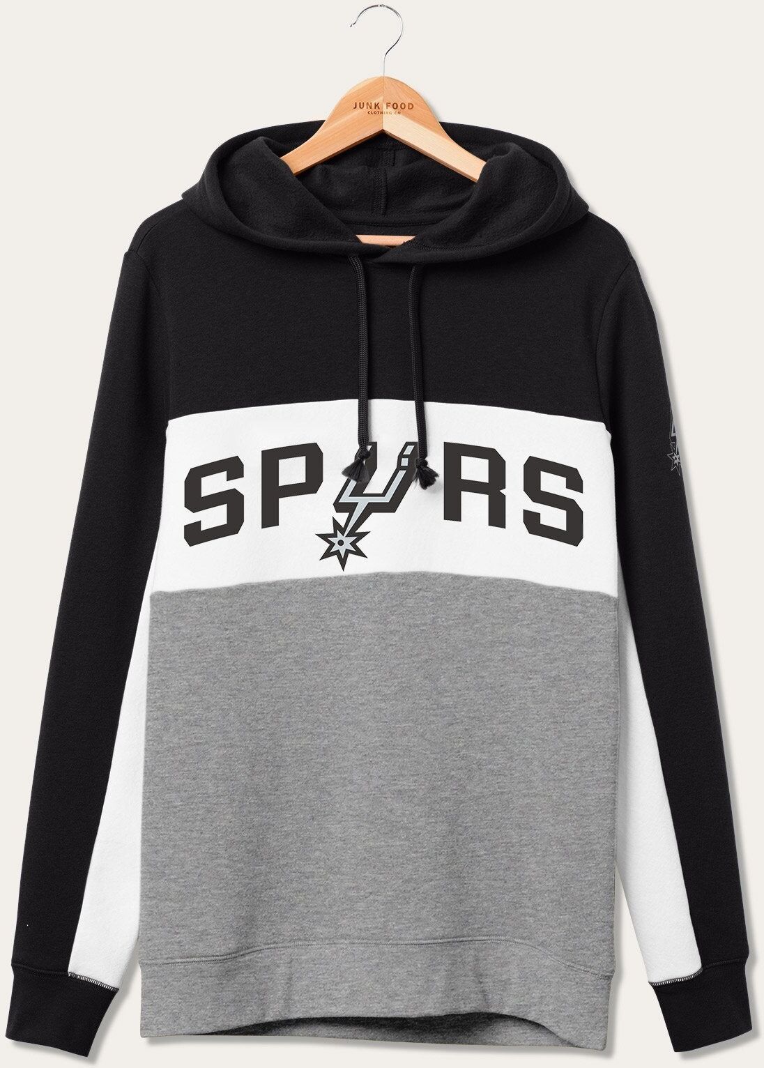 Junk Food Clothing NBA San Antonio Spurs Colorblock Hoodie Medium male