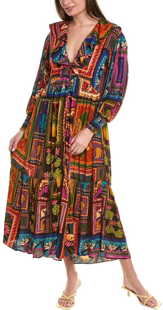 FARM Rio Patchwork Tapestry Ankle Dress XSmall female