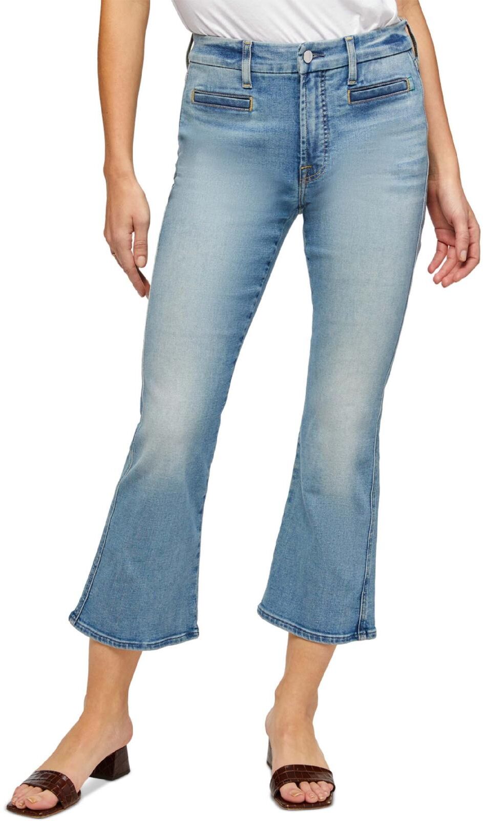 Jen7 by 7 for All Mankind Womens Denim Light Wash Boyfriend Jeans US 8 (M) female