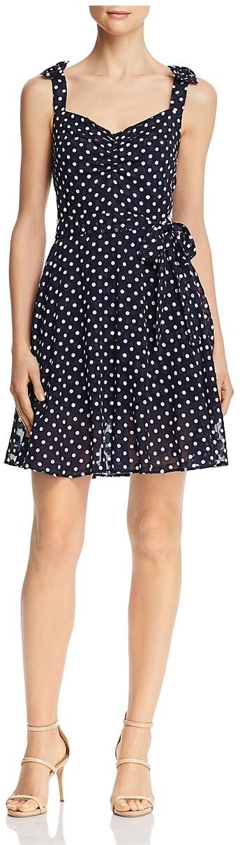 Betsey Johnson Womens Polka Dot Fit & Flare Sundress US 10 (M) female