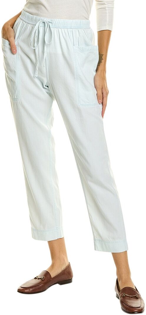 Splendid Gia Chambray Linen-Blend Pant Small female