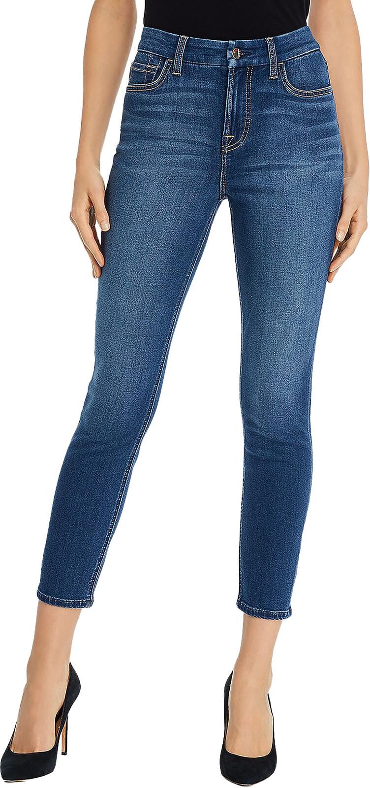 Jen7 by 7 for All Mankind Womens Mid-Rise Denim Ankle Jeans US 2 Regular female