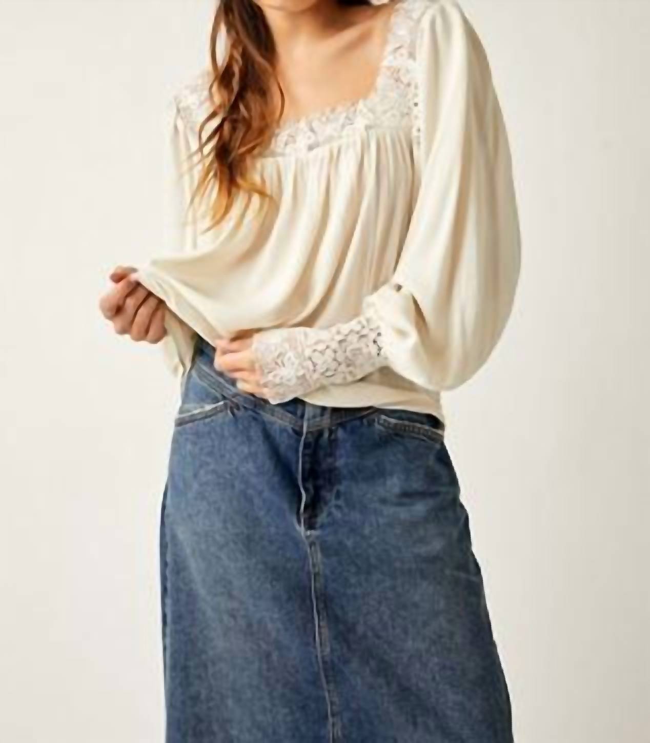 Free People Flutter By Top In Ivory Medium female