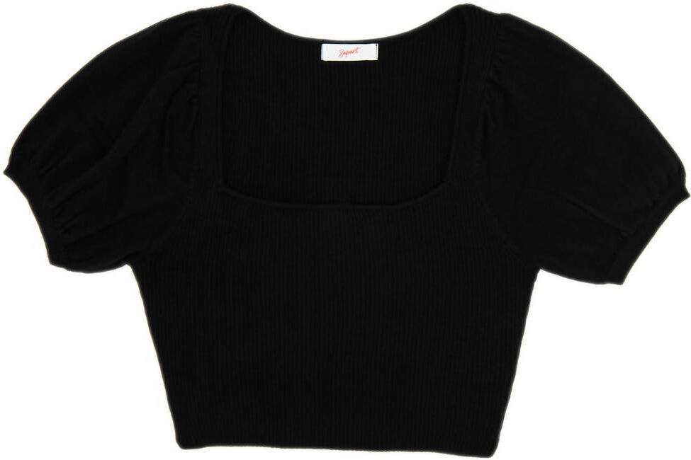 8Apart Women Macy Puff Sleeve Sweater In Black Small female