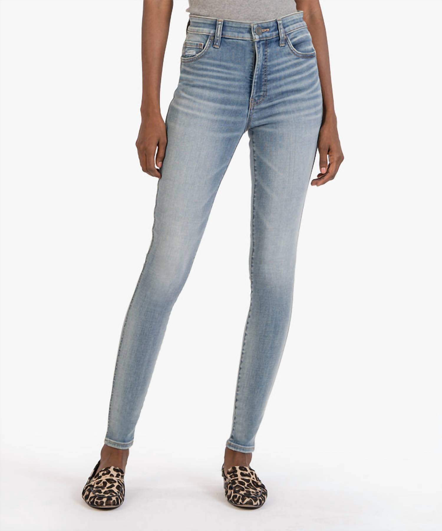 Kut From The Kloth Mia High Rise Fab Ab Slim Fit Jean In Attributes Wash US 0 (XS) female