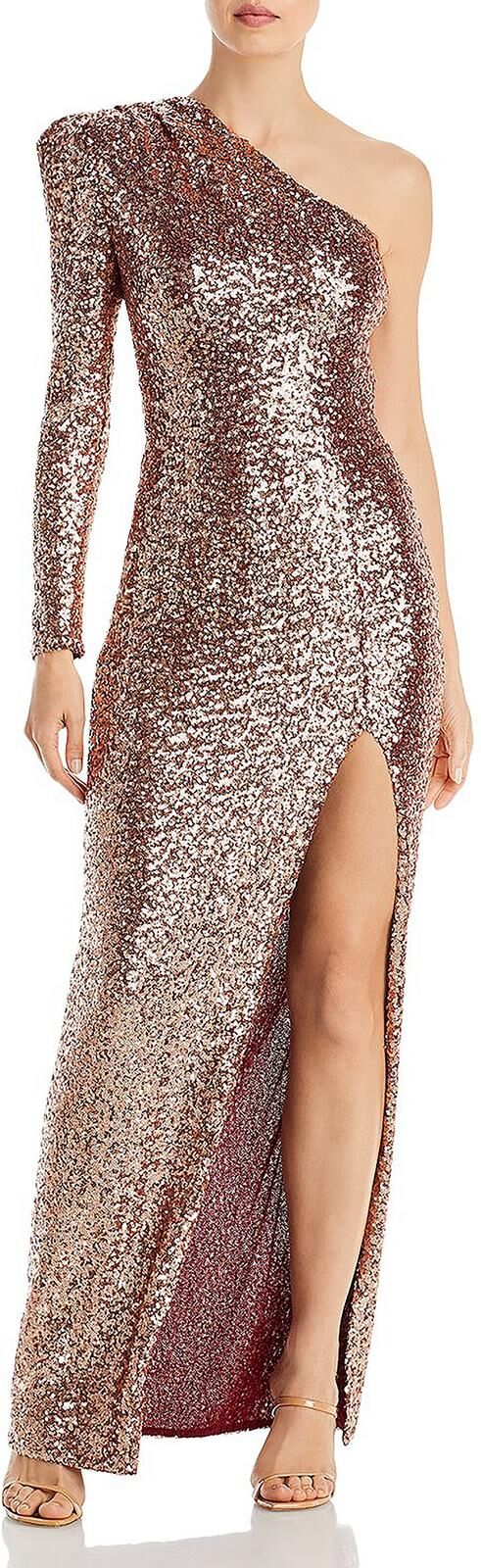 Bronx And Banco Galaxy Womens Sequined Maxi Evening Dress US 4 (S) female