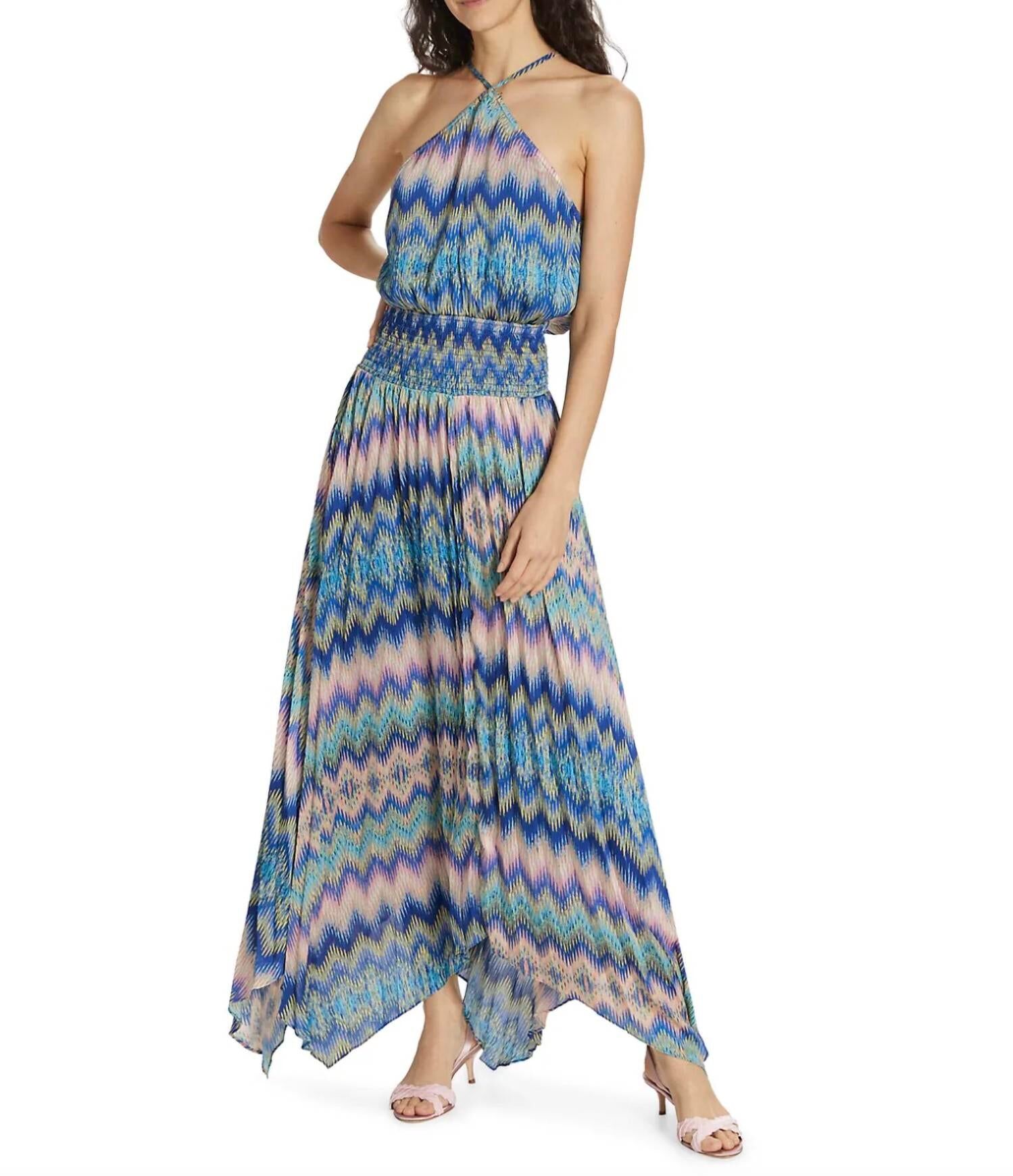 Ramy Brook Giana Dress In Spring Navy Multi Medium female