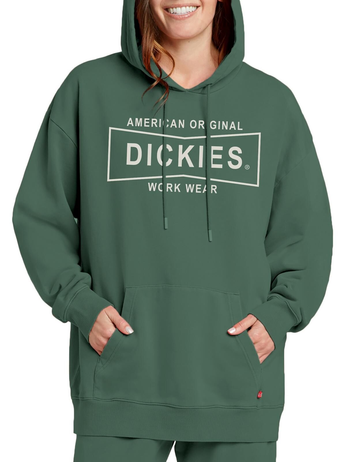 Dickies Womens Cotton Logo Hooded Sweatshirt Small female
