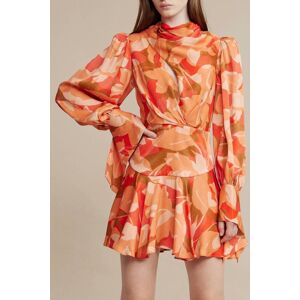 Acler Dunleer Dress in Amber Bloom - gold - Size: XSmall