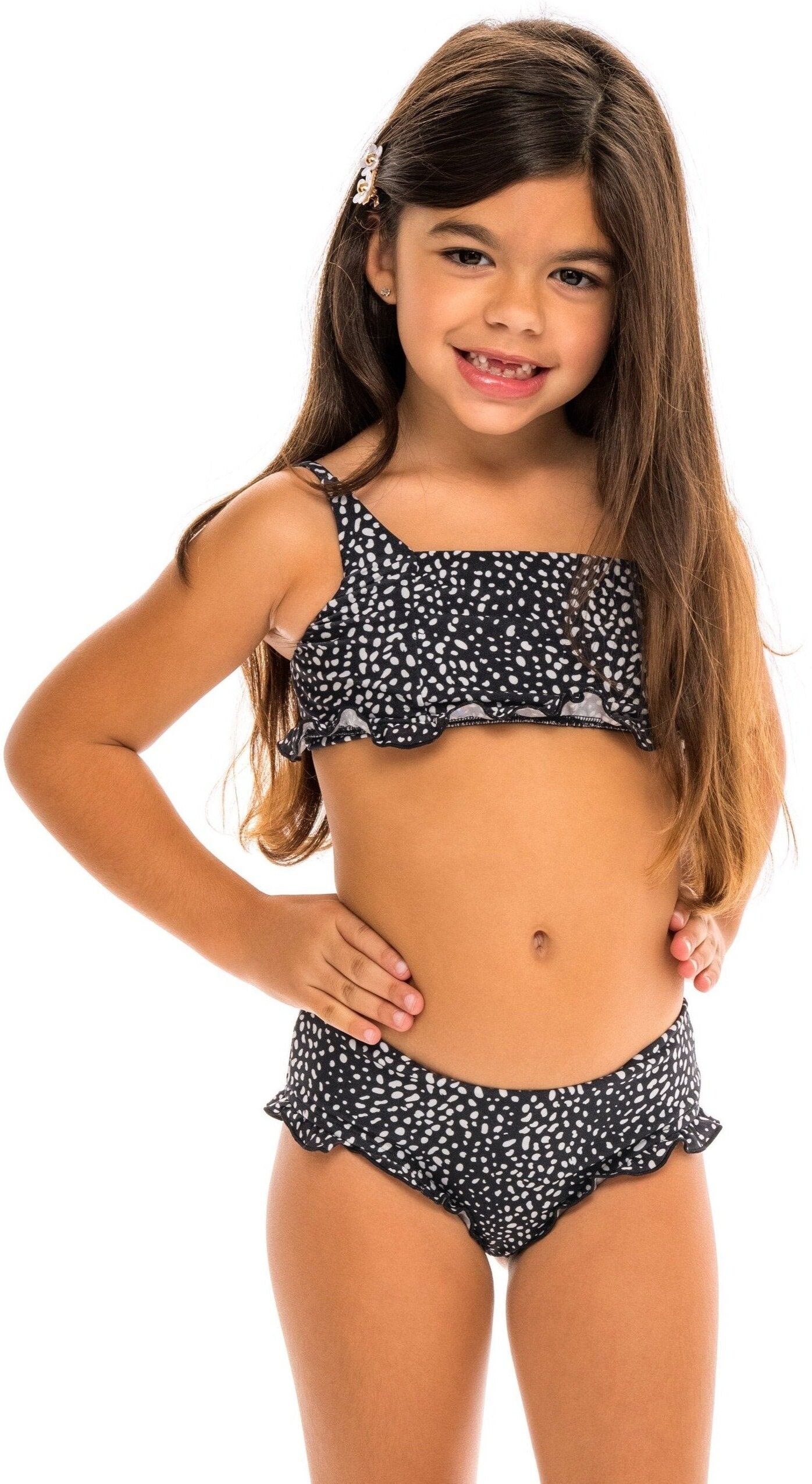 JMP The Label Mini Zuma Girls Bikini Set - Untamed Print US 4T male