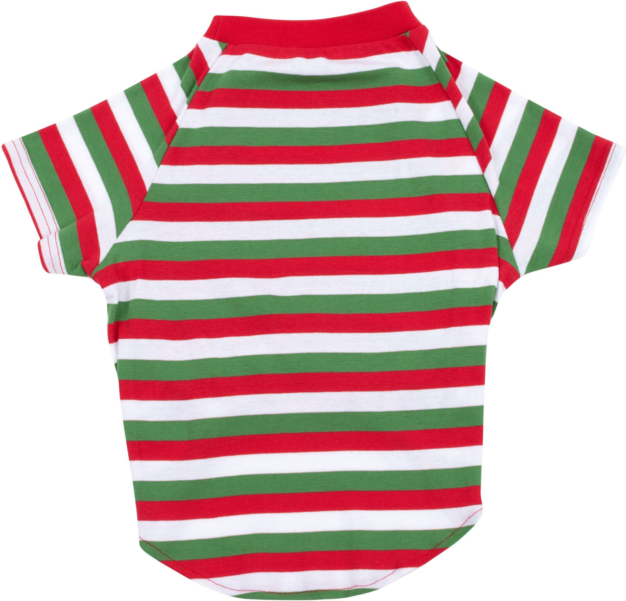 Leveret Christmas Big Dog Cotton Pajamas Striped Medium