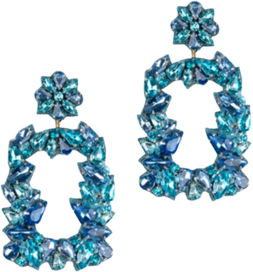 DEEPA GURNANI Anushka Earrings In Turquoise female