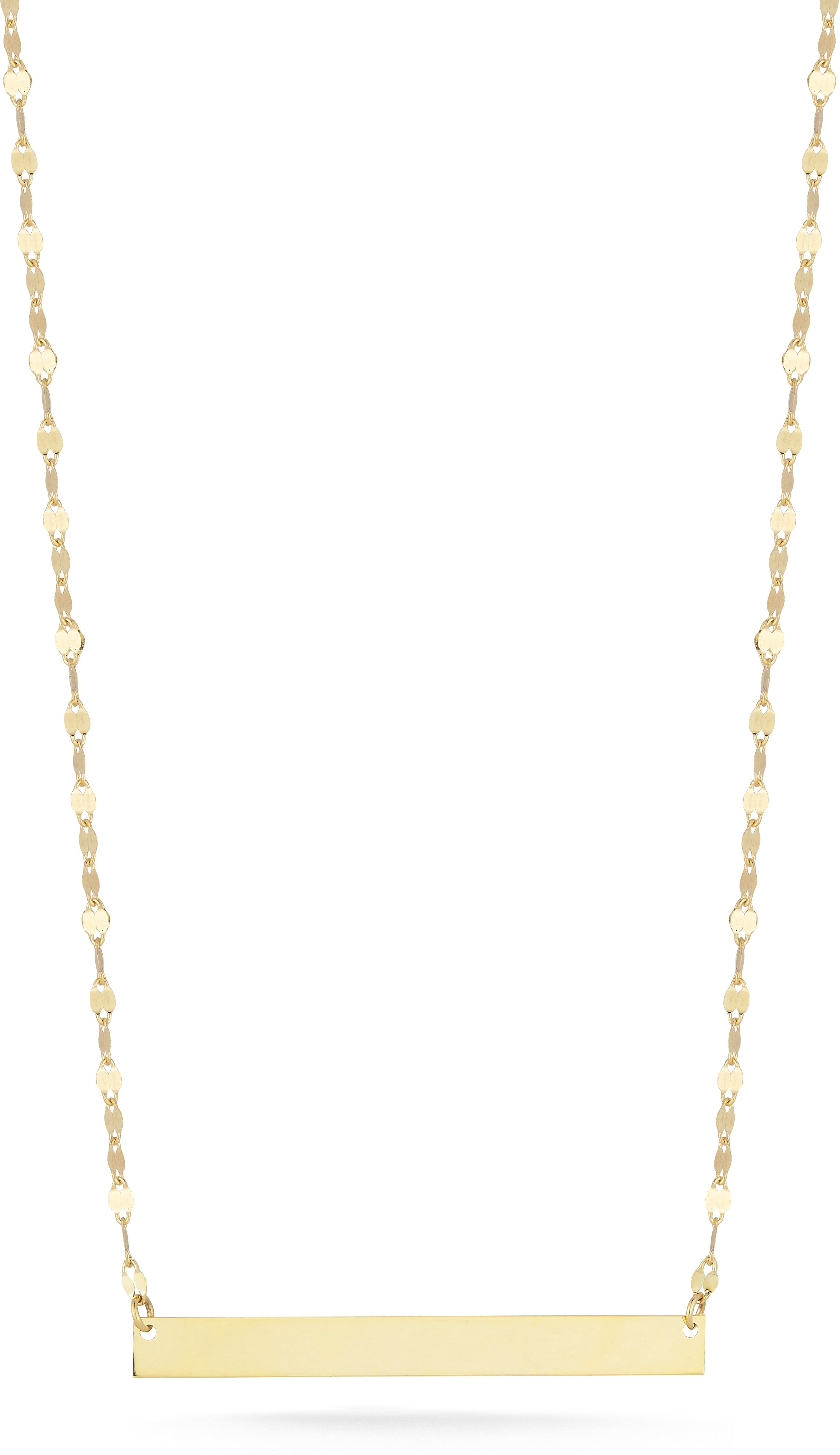 Ember Fine Jewelry 14K Italian Gold Bar Necklace female