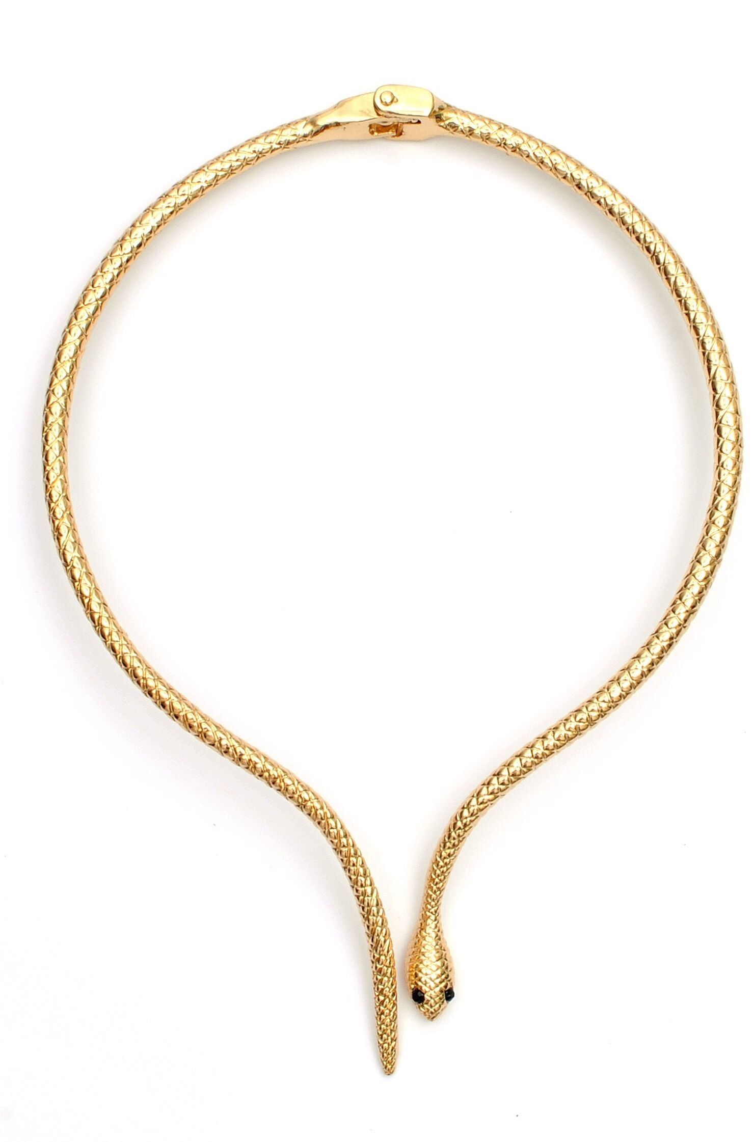 Candy Viper Gold Snake Necklace female