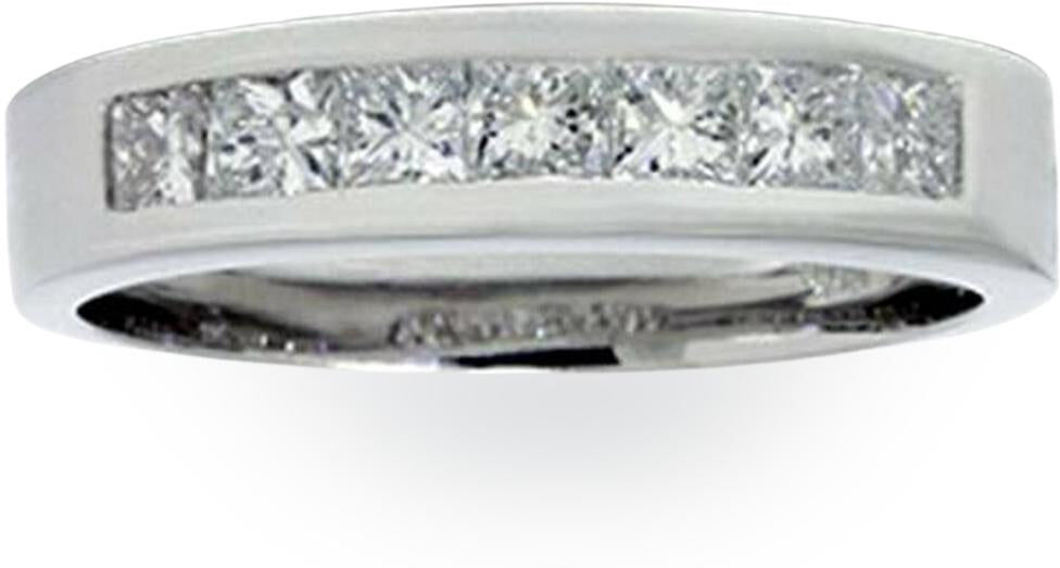 Pompeii3 1 1/2ct Princess Cut Mens Real Diamond Wedding 14K Ring US 10 male