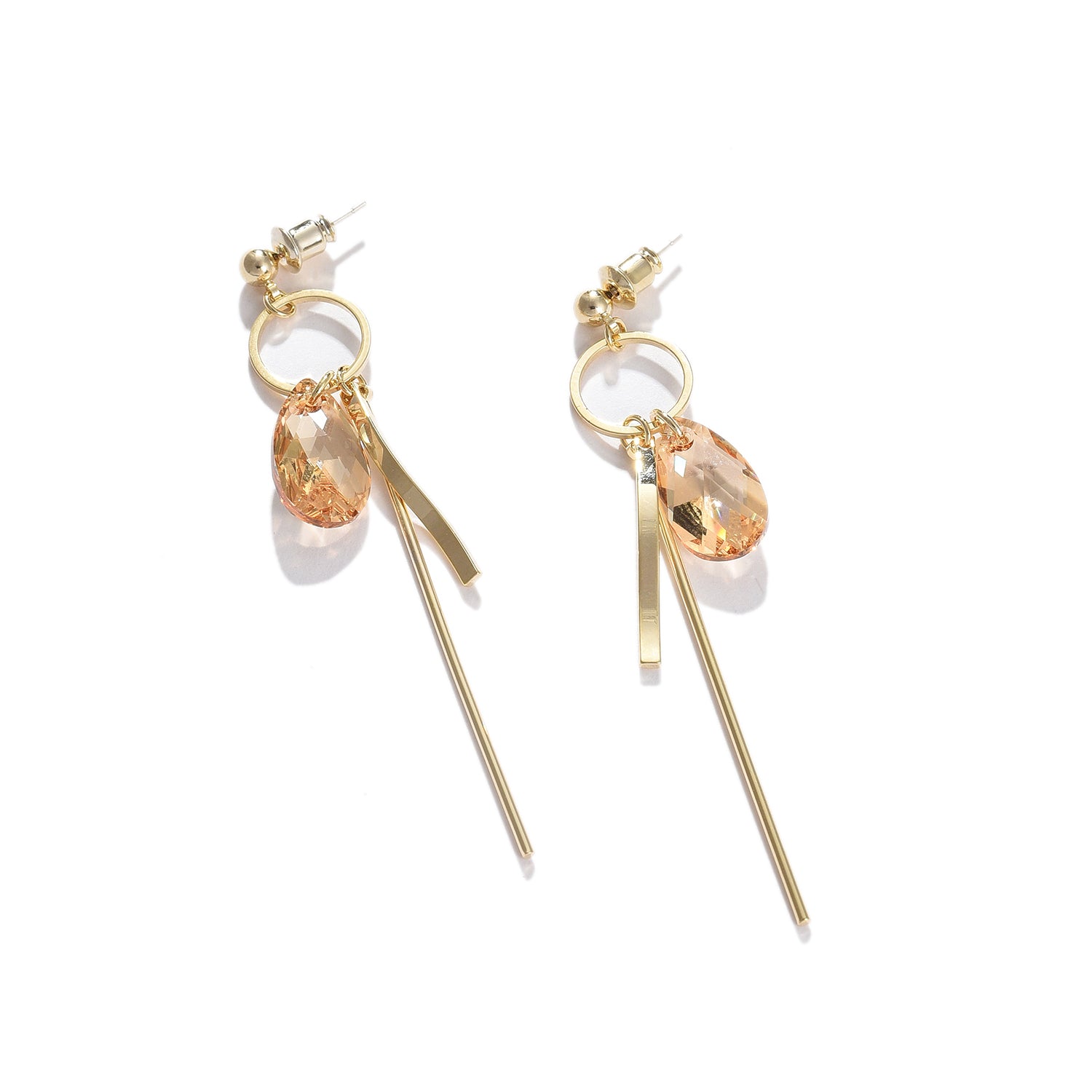 SOHI Gold-toned Contemporary Ear Cuff Earrings female