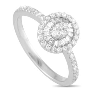 Non Branded LB Exclusive 14K White Gold 0.45 ct Diamond Ring - silver - Size: US 5.75
