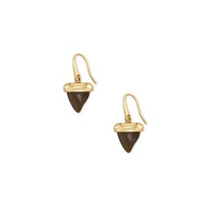 Scott Oleana Drop Earring in Gold Obsidian - gold - Size: One Size