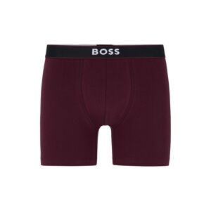Boss Stretch-cotton boxer briefs with logo waistband - purple - Size: Small