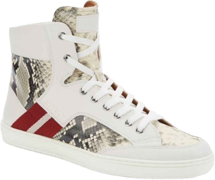 Bally Oldani Men's 6240612 White High-Top Leather Sneakers US 10 male