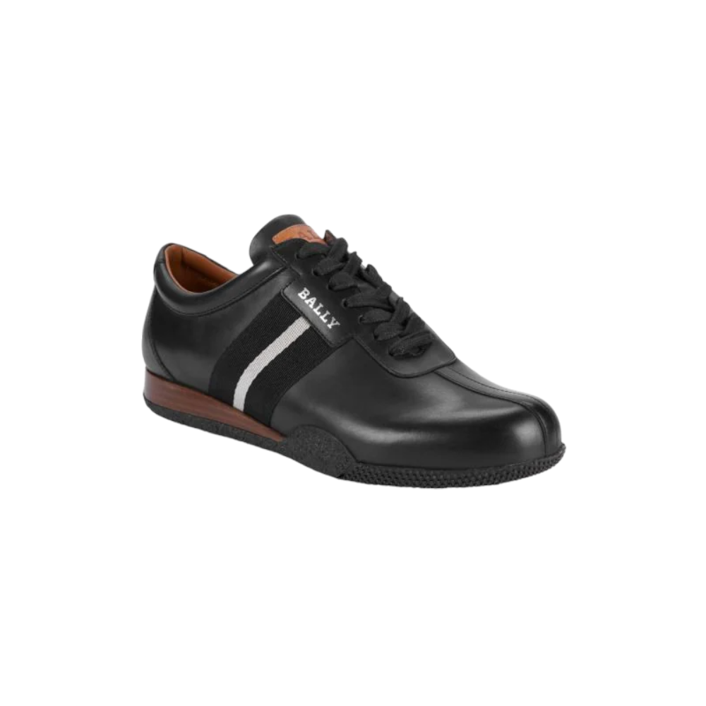 Bally Frenz Men's 6230486 Black Leather Sneakers US 12.5 male