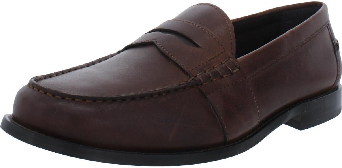 Nunn Bush Mens Leather Slip On Penny Loafers US 10.5 male