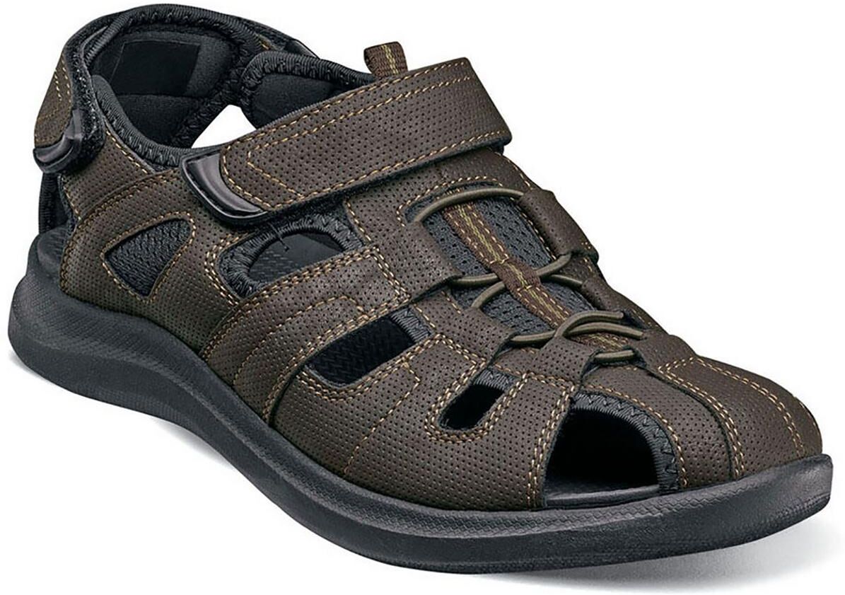 Nunn Bush Rio Vista Mens Faux Leather Lightweight Fisherman Sandals US 13 male