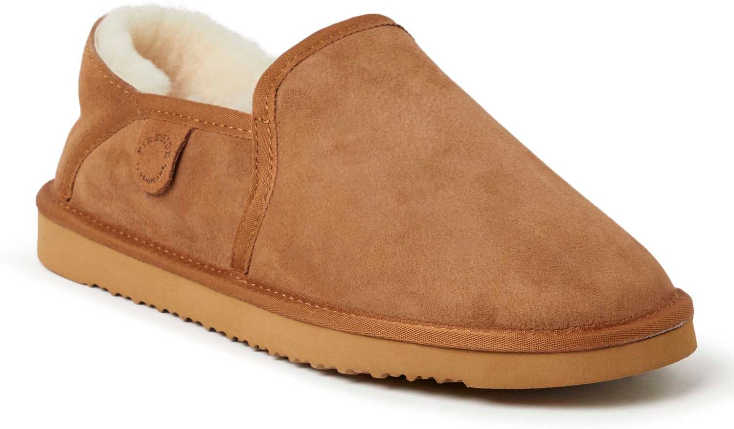 Fireside By Dearfoams Men's Hobart Genuine Shearling Closed Back US 9 male