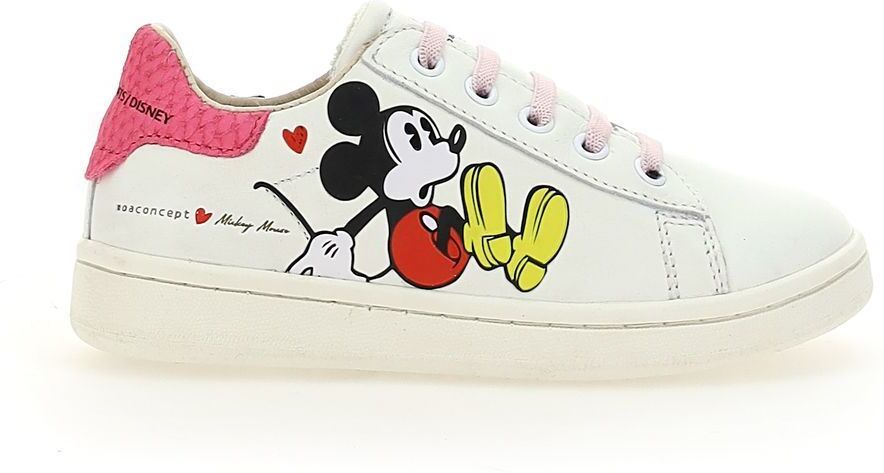 Master of Arts White Mickey Pink Tab Sneakers EU 29 male