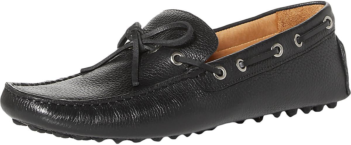 The Men's Store Tie Driver Mens Leather Square Toe Loafers US 8.5 male