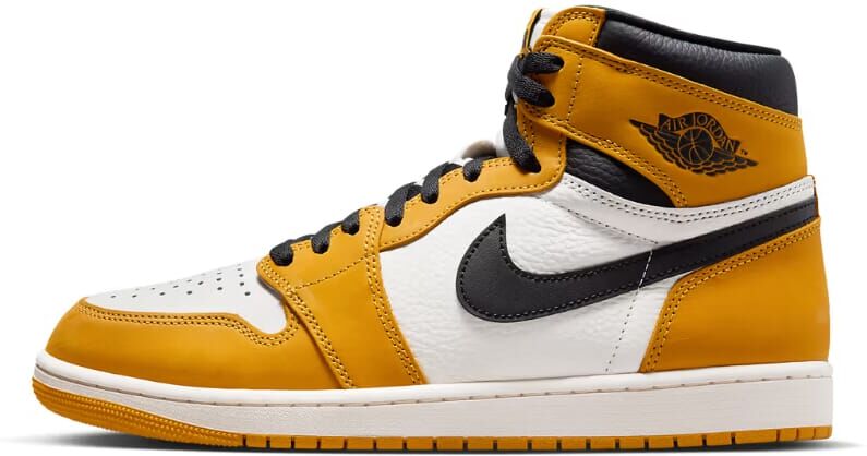 Nike Air Jordan 1 Retro High OG Yellow Ochre/Black-Sail DZ5485-701 Men's US 13 male