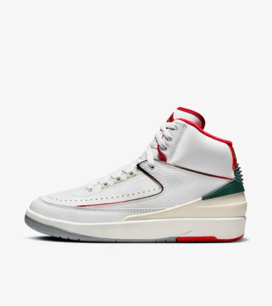 Nike Air Jordan 2 Retro White/Fire Red-Fir-Sail DR8884-101 Men's US 10 male