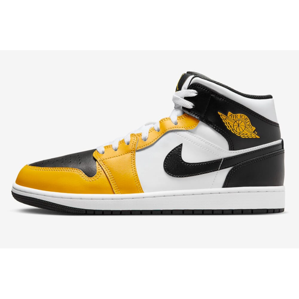Nike Air Jordan 1 Mid Yellow Ochre/Black-White DQ8426-701 Men's US 10.5 male