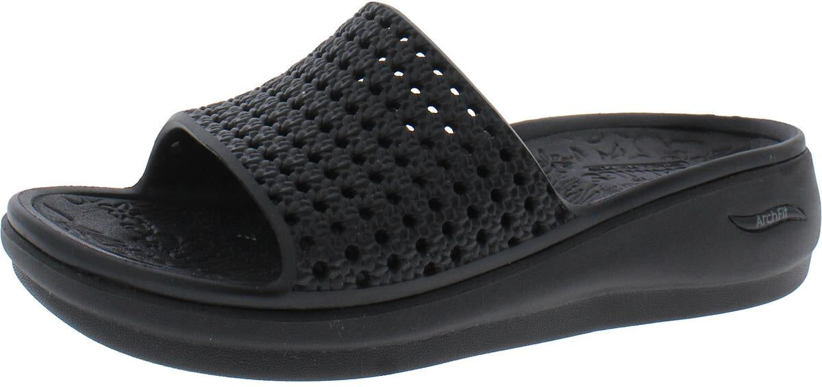 Skechers Foamies Womens Pool Flat Wedge Sandals US 9 female