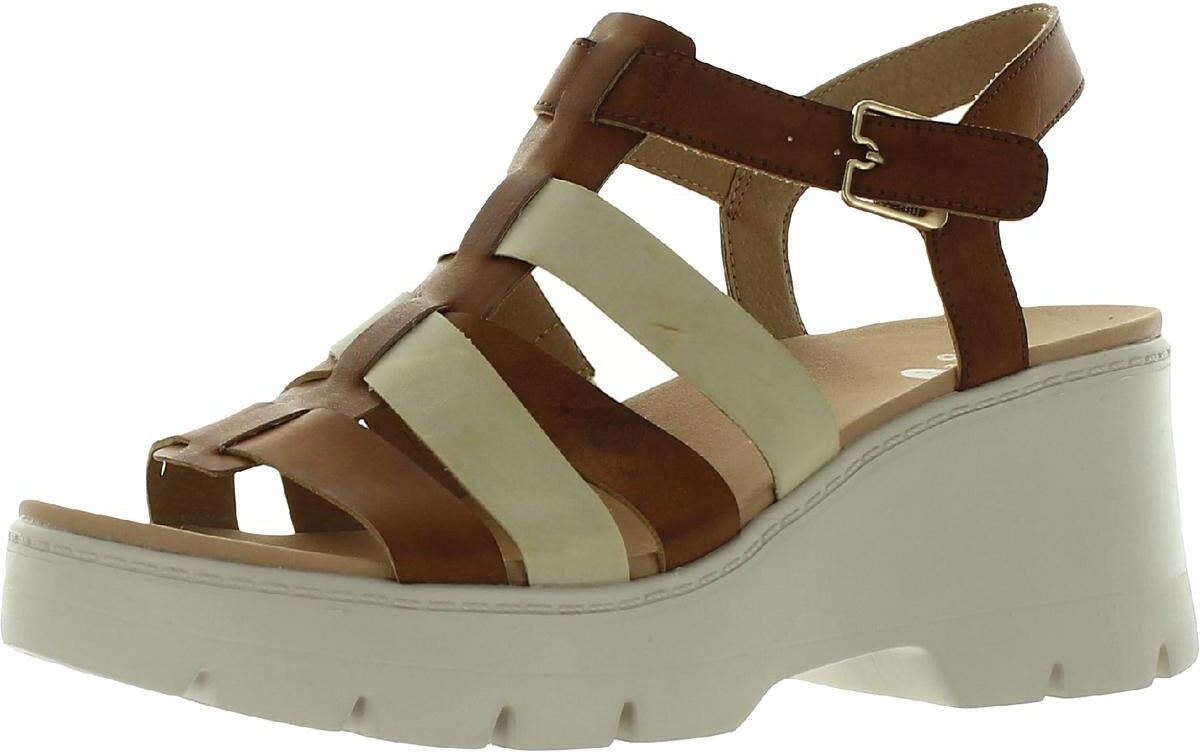 Dr. Scholl's Shoes Check It Out Womens Strappy Ankle Strap Wedge Sandals US 10 female