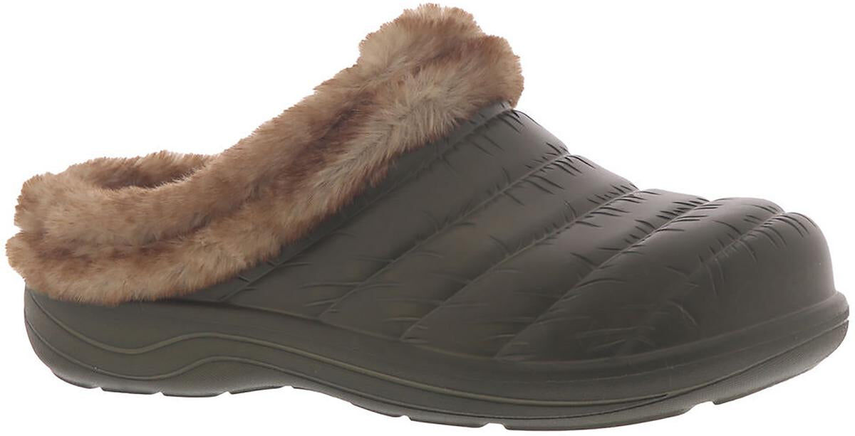 Skechers Cozy Camper-Restful Womens Slip On Faux Fur Clogs US 11 female